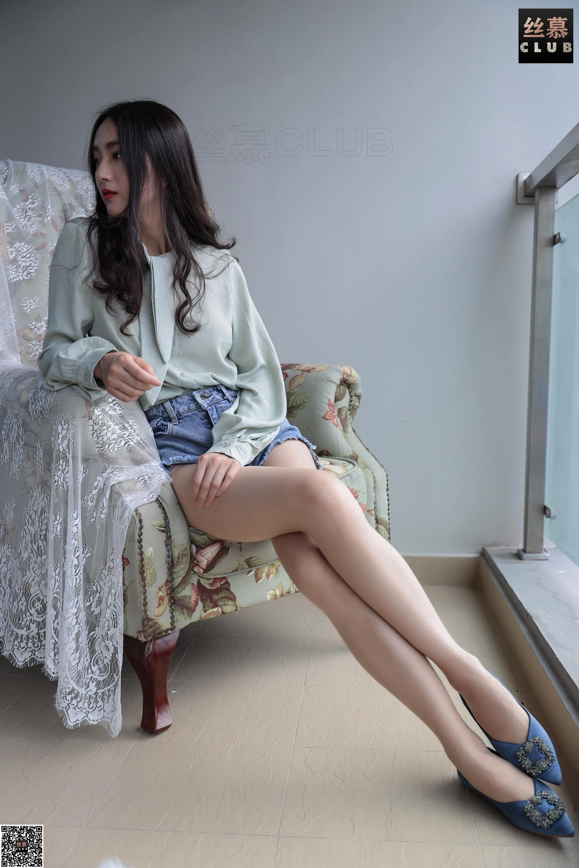 丝慕写真 - SM058 天天一元 佳佳《佳佳的牛仔热裤》 1